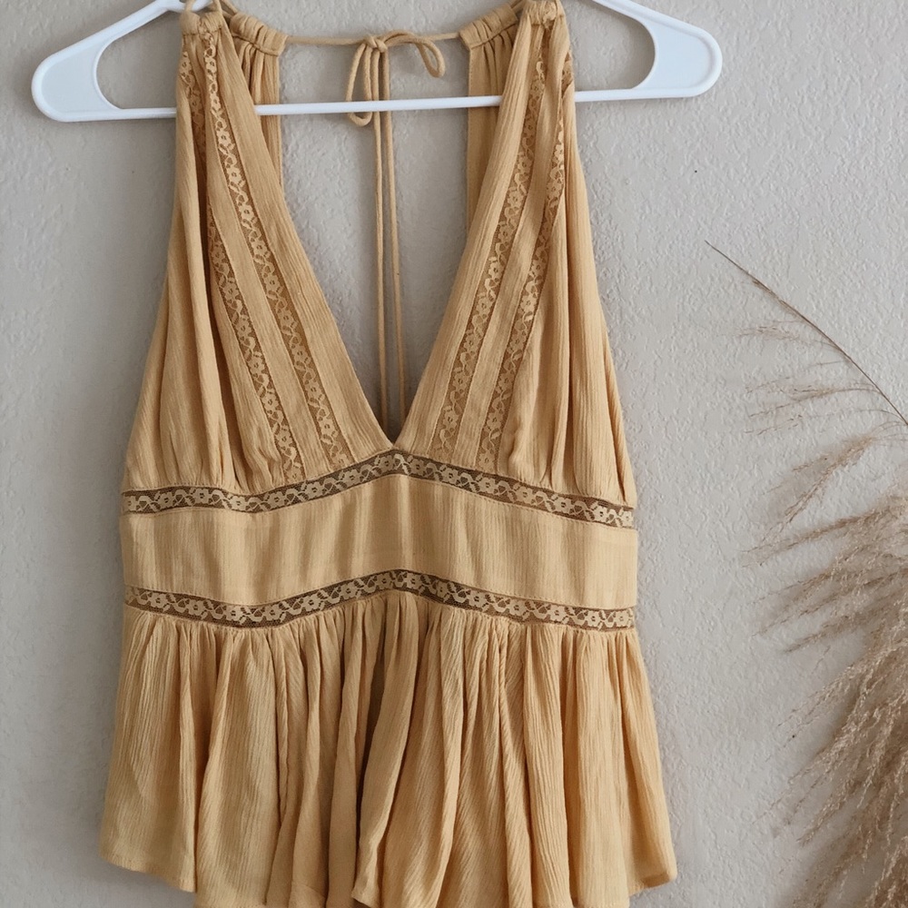 Yellow Flowy Tank